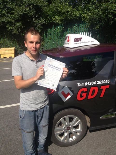 Lee passes driving test in Bolton